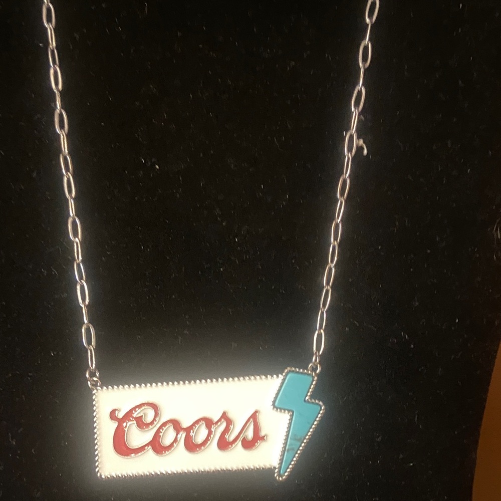 Coors Necklace with Lightning Bolt